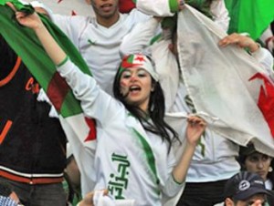 supportrice Algérie  Coupe du Monde 2014